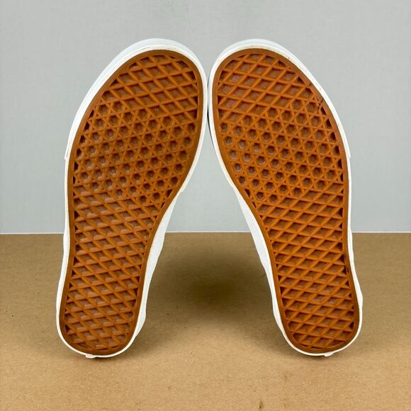 Vans Classic Slip On Checkerboard Sneakers Womens 8 Yellow Red Blue Casual - Picture 7 of 10